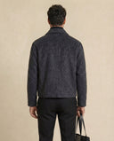 Man wearing the VAËL Vēron wool zip jacket
