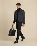 Man wearing the VAËL Vēron wool zip jacket