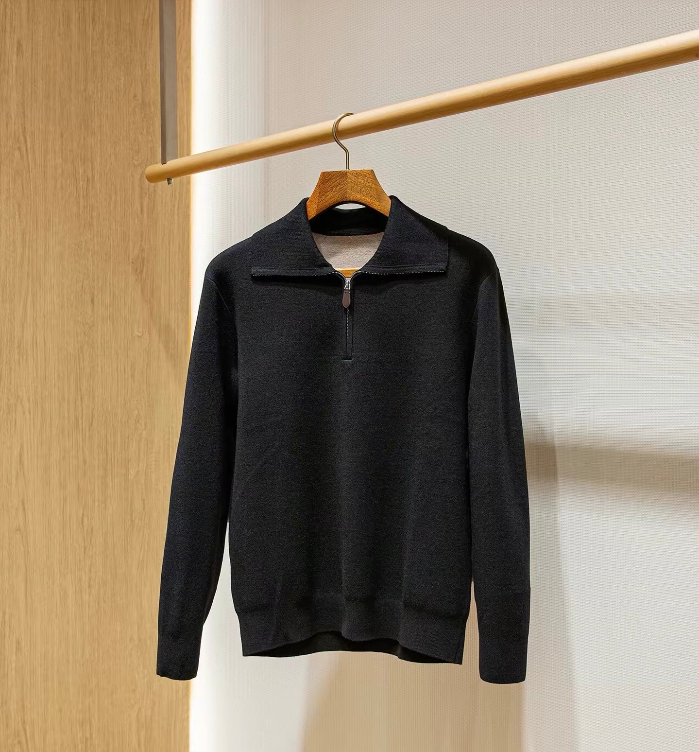 Vālen | Fine Wool Half-Zip Sweater