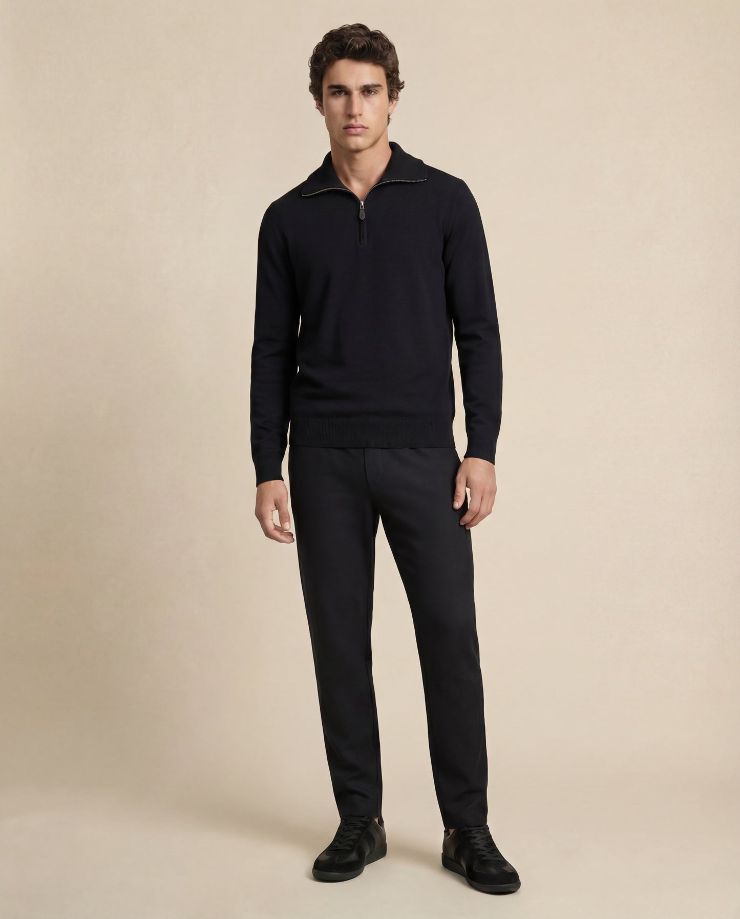 Vālen | Fine Wool Half-Zip Sweater
