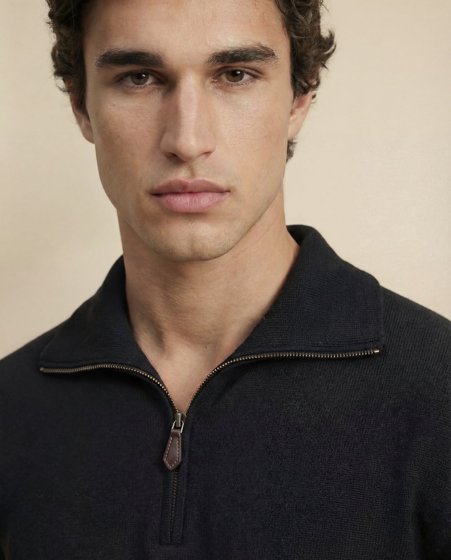 Vālen | Fine Wool Half-Zip Sweater