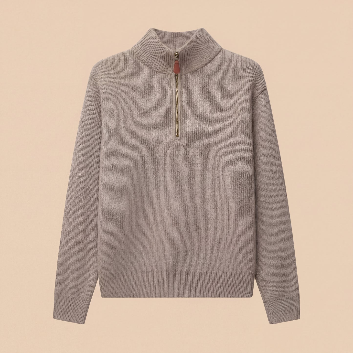 Caël | Ribbed Half-Zip Wool Sweater