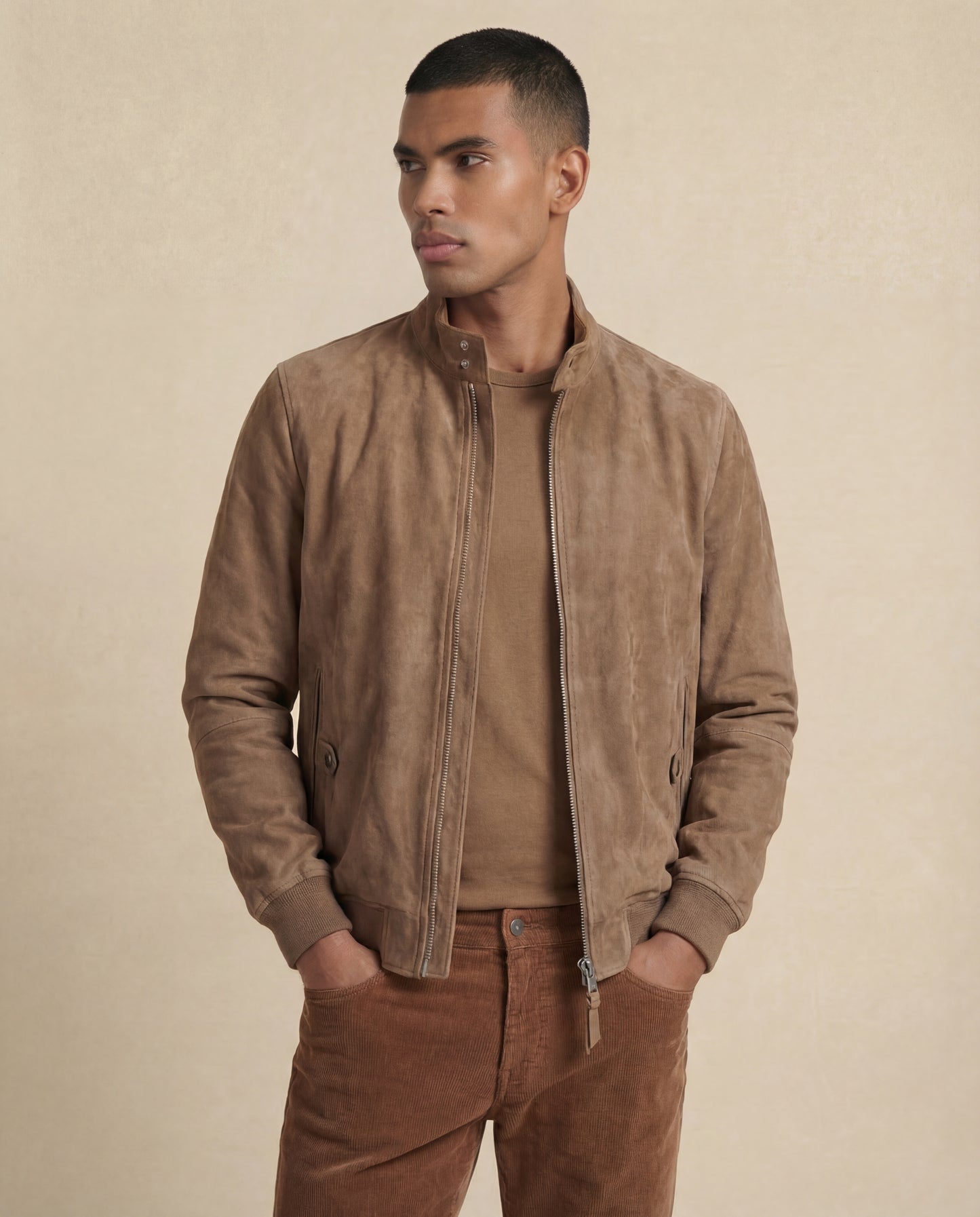 Köda | Suede Bomber Jacket