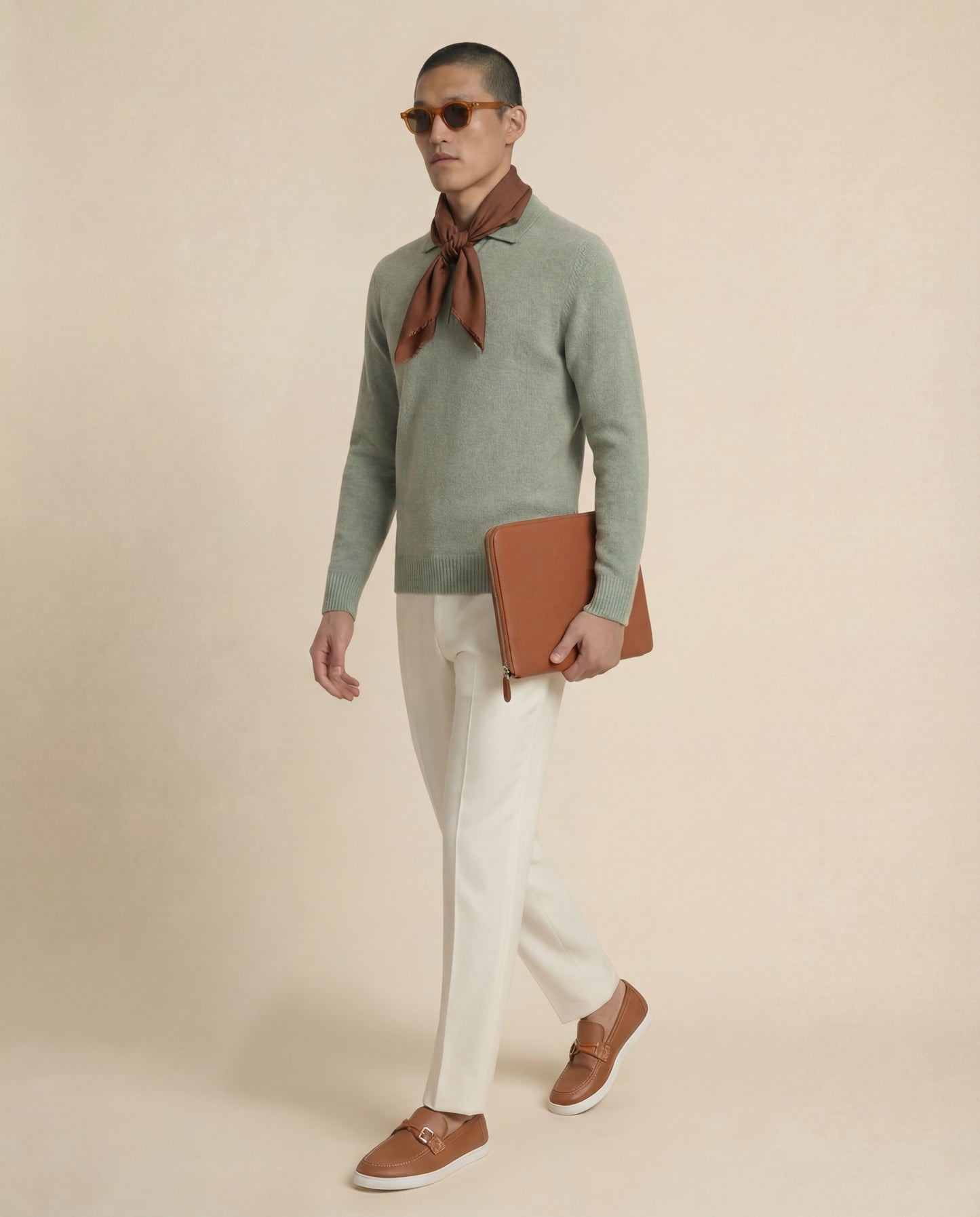 Solēn | Wool Zip Polo