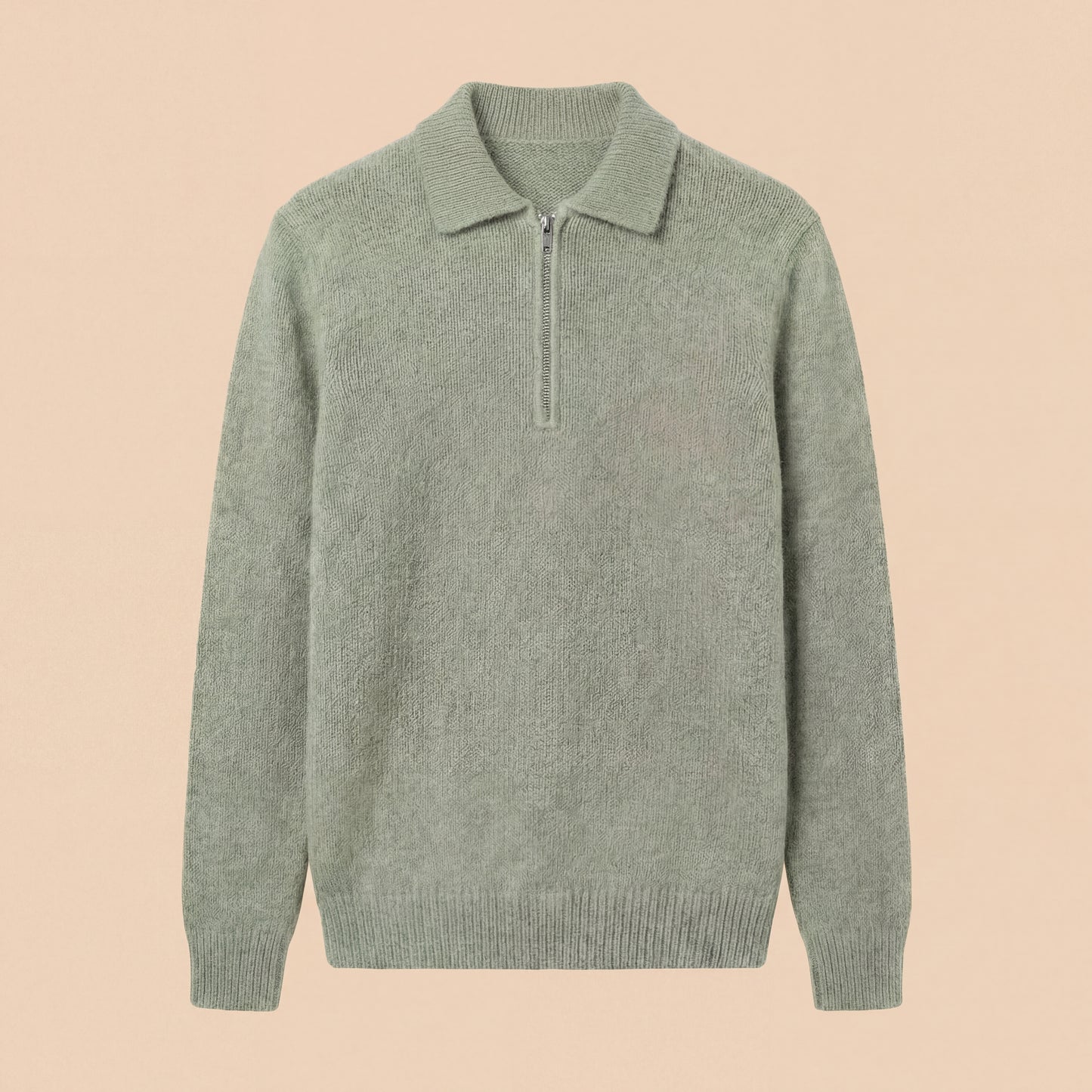 Solēn | Wool Zip Polo