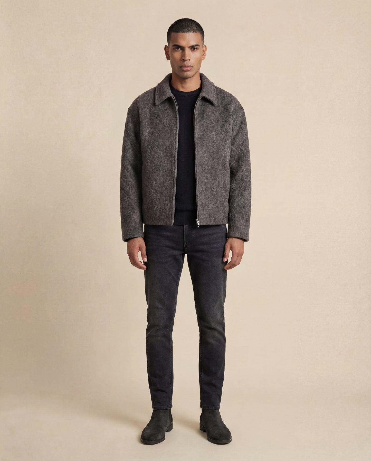 Vēron | Wool Zip Jacket