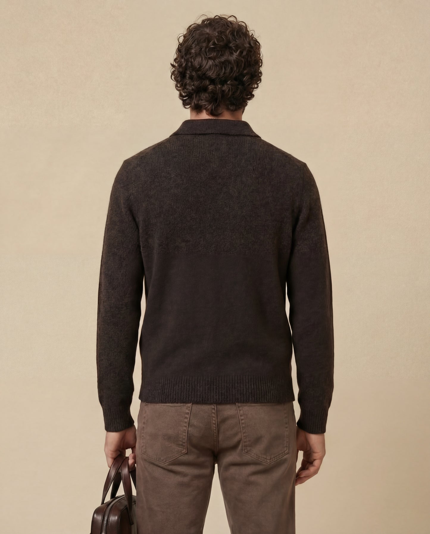 Solēn | Wool Zip Polo