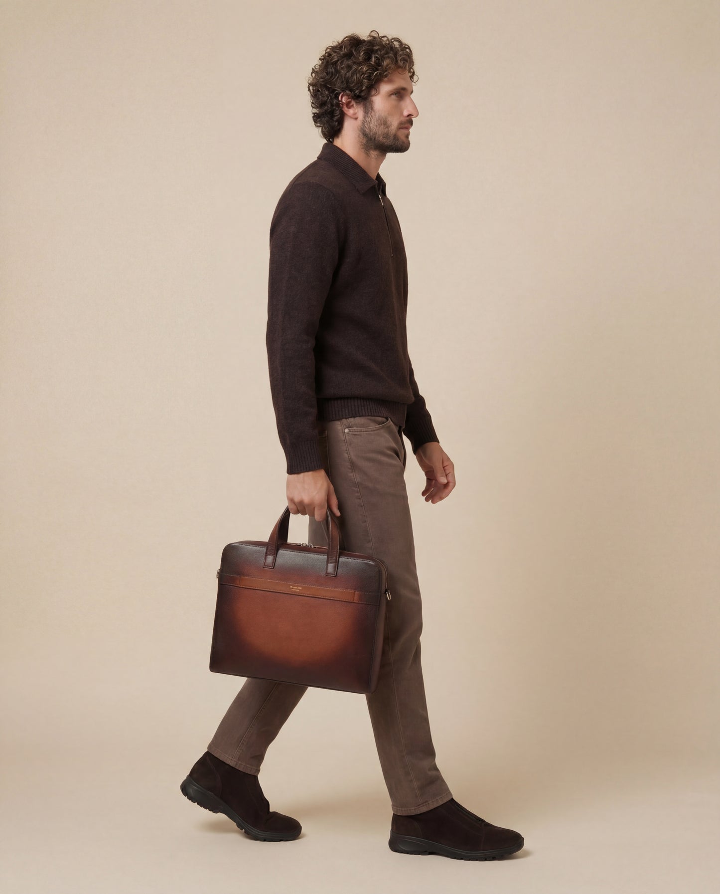 Solēn | Wool Zip Polo