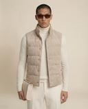 Man wearing the VAËL Saël lightweight down vest