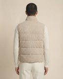 Man wearing the VAËL Saël lightweight down vest