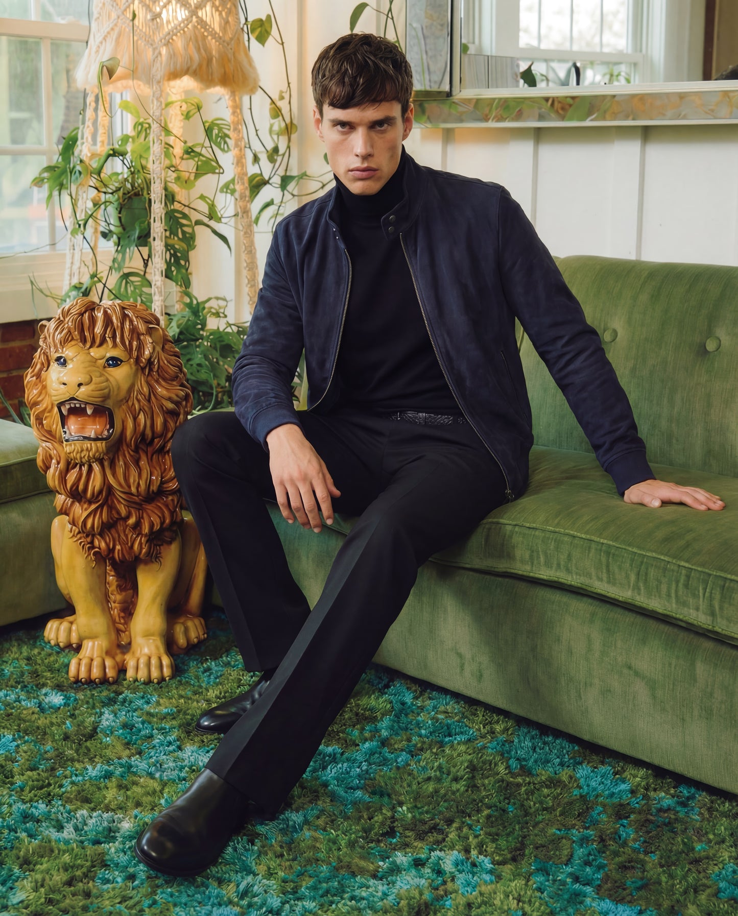 Köda | Suede Bomber Jacket