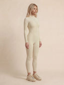Model wearing the VAËL Nēva sculpted zip bodysuit