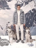 Man wearing the VAËL Nōrd insulated down parka