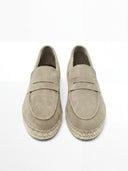 VAËL Serráno suede espadrille loafers with braided jute sole