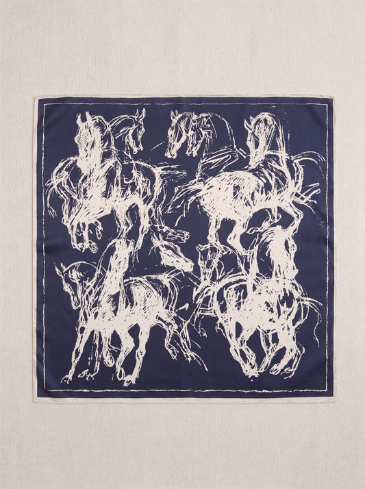 Altavíra Printed Silk Scarf
