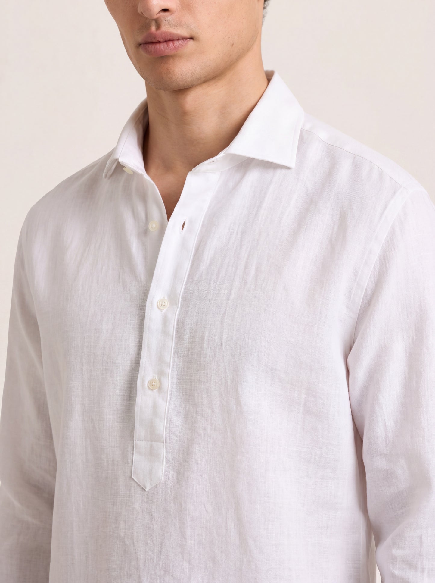 Matéo Half-Placket Linen Shirt