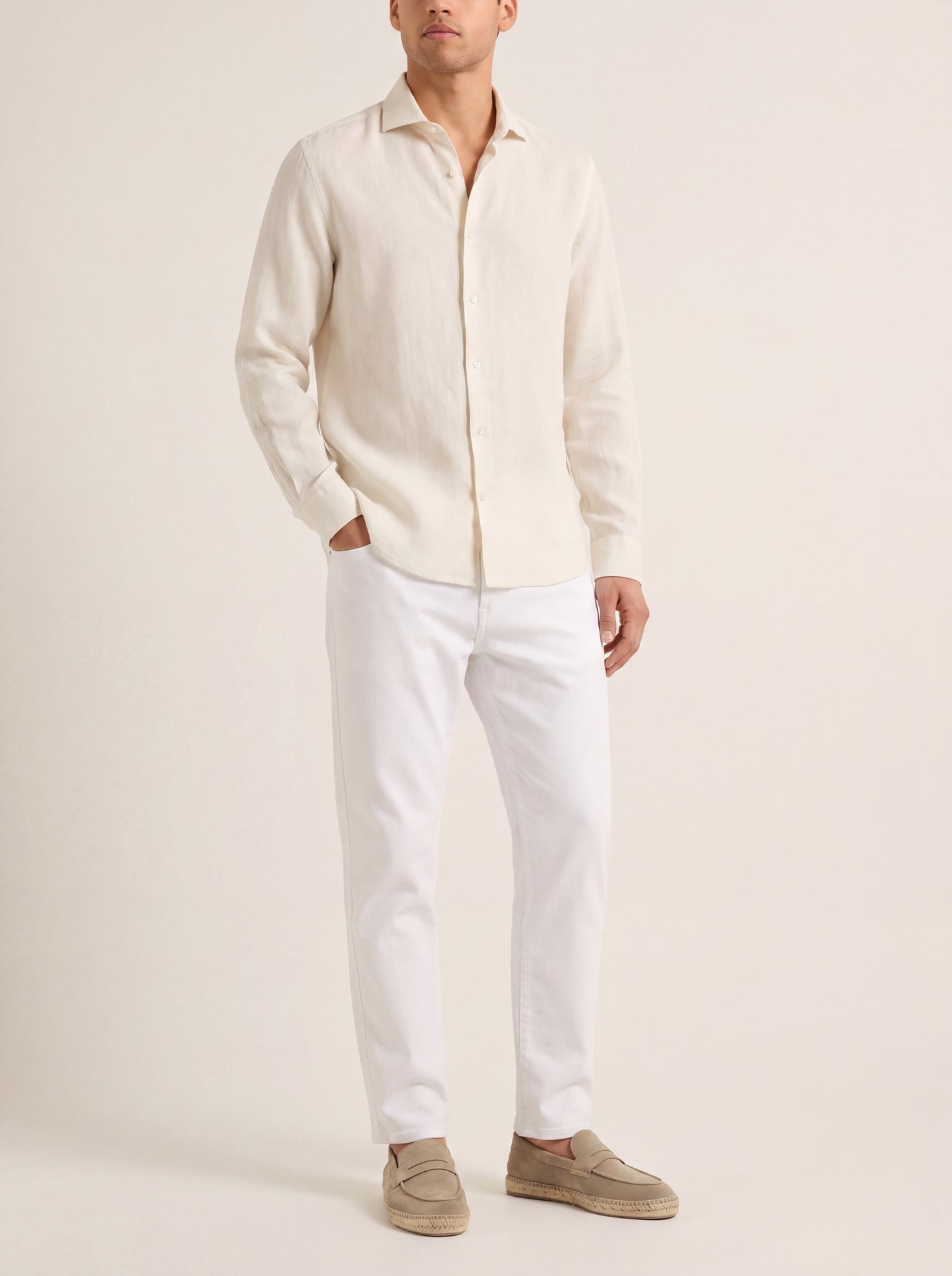Leóndro Straight-Leg Cotton Trouser