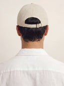 VAËL Castañel linen summer cap with curved brim