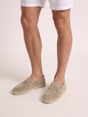 VAËL Serráno suede espadrille loafers with braided jute sole