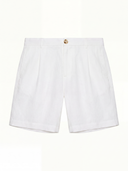 Man wearing the VAËL Lorenzó tailored linen shorts