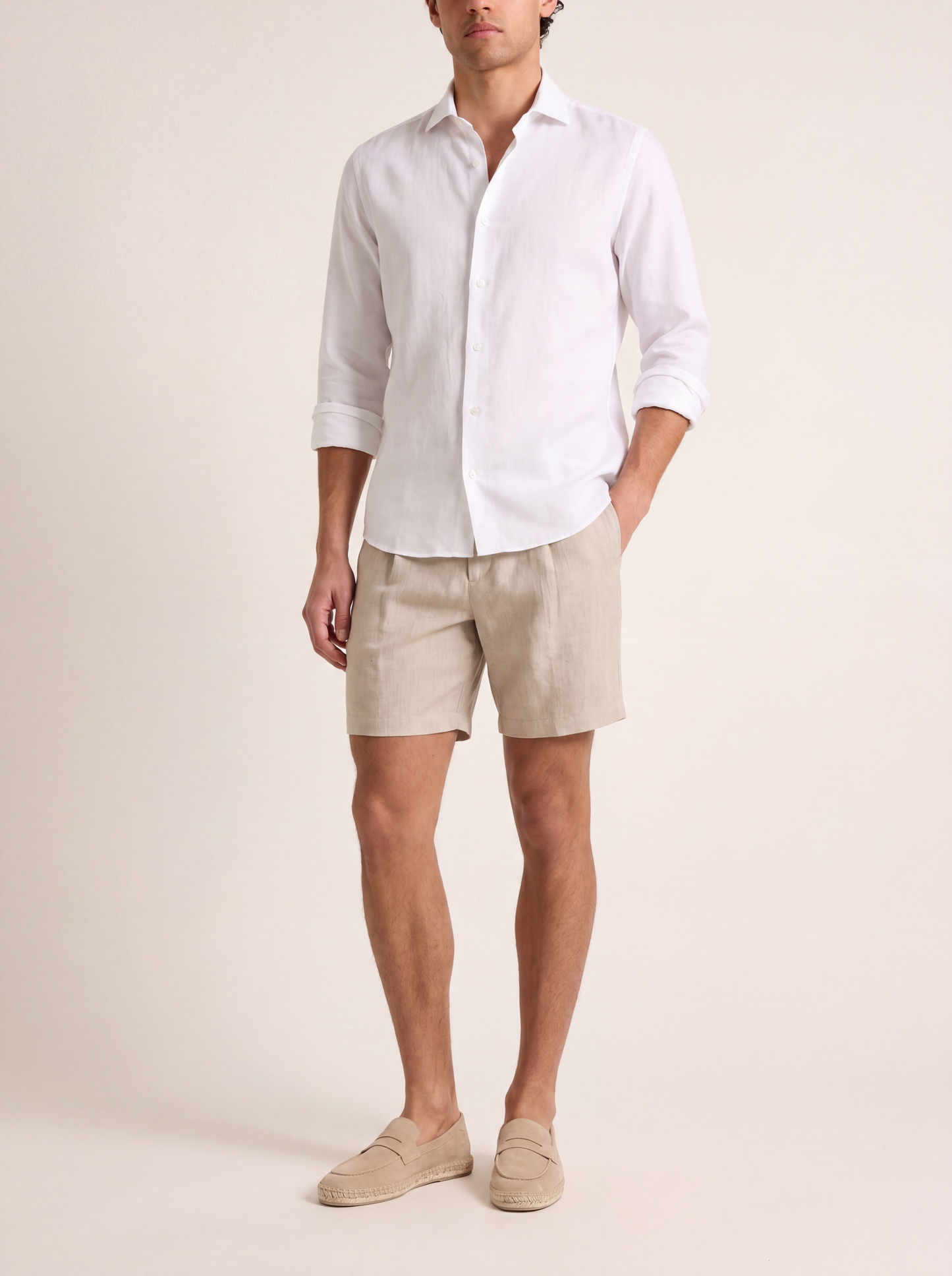 Lorenzó  Tailored Linen Short