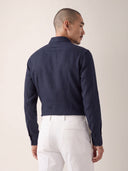 Navy Canapa Popover Shirt