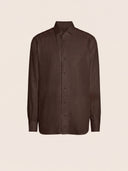 Cacao Brown Linen Shirt
