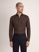 Cacao Brown Linen Shirt