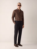 Cacao Brown Linen Shirt