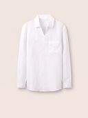 White Canapa Popover Shirt