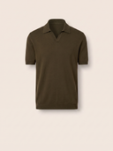 Oliva Green Cotton Pique Polo Shirt
