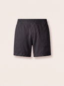 Black Cotton Moss Stitch Shorts