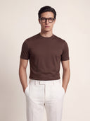Castagna Brown Premium Stretch Jersey T-shirt