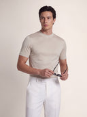 Perla Grey Premium Stretch Jersey T-shirt