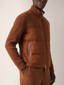 Feuille Brulee Down Zip Blouson