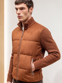 Feuille Brulee Down Zip Blouson