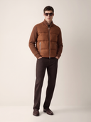 Feuille Brulee Down Zip Blouson