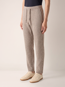 Taupe Knit Tailored Jogger