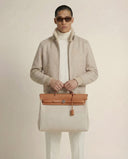 Man wearing the VAËL Cyrén bomber jacket