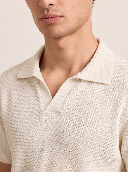 Aurélio Open Collar Knit Polo
