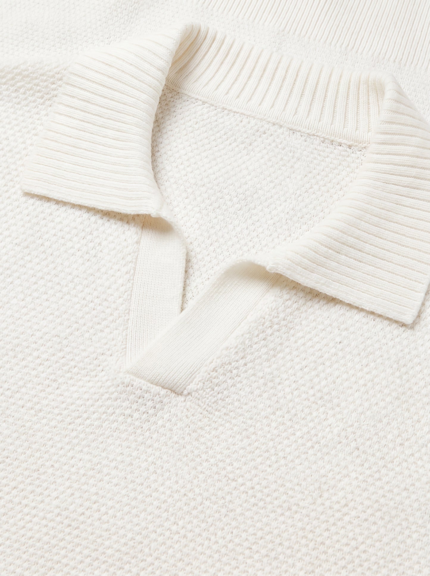 Aurélio Open Collar Knit Polo