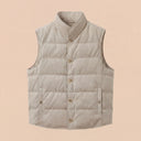 Man wearing the VAËL Saël lightweight down vest